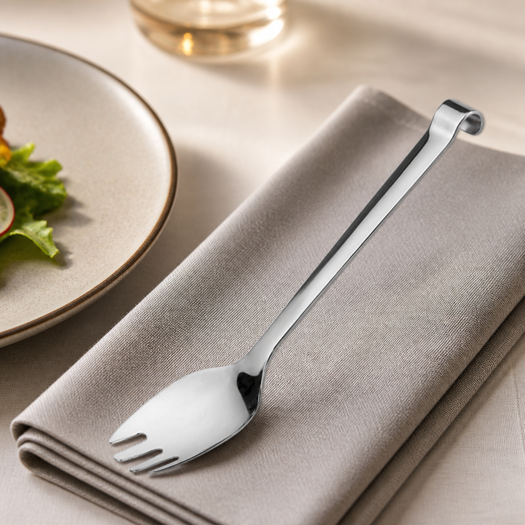 Pack of 10 Commercial Salad Forks 250mm Elegant Cutlery