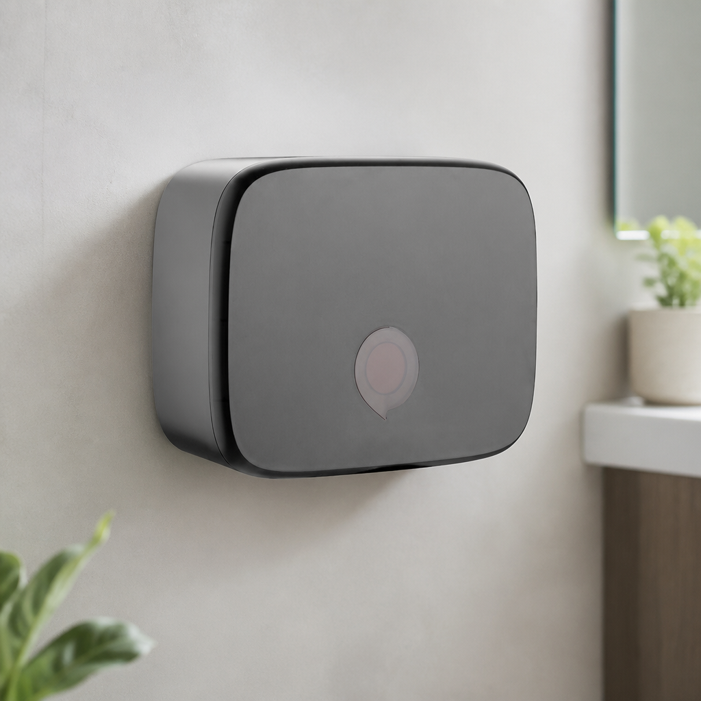 Slim Black Commercial Hand Towel Dispenser for Paper Towels