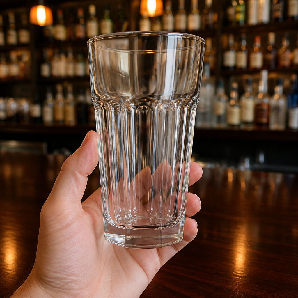 Commercial Hi Ball Glasses 370ml Clear Glass 48 Pack