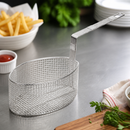 Commercial Oval Frying Basket 300x146mm for Restaurants