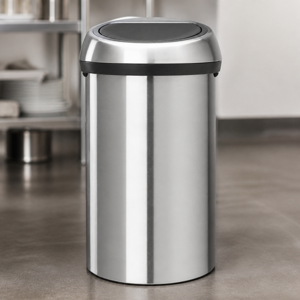 60L Commercial Touch Bin with Soft-Touch Opening System