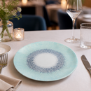 Commercial Coupe Plates 288mm Blue Textured Border 12 Pack