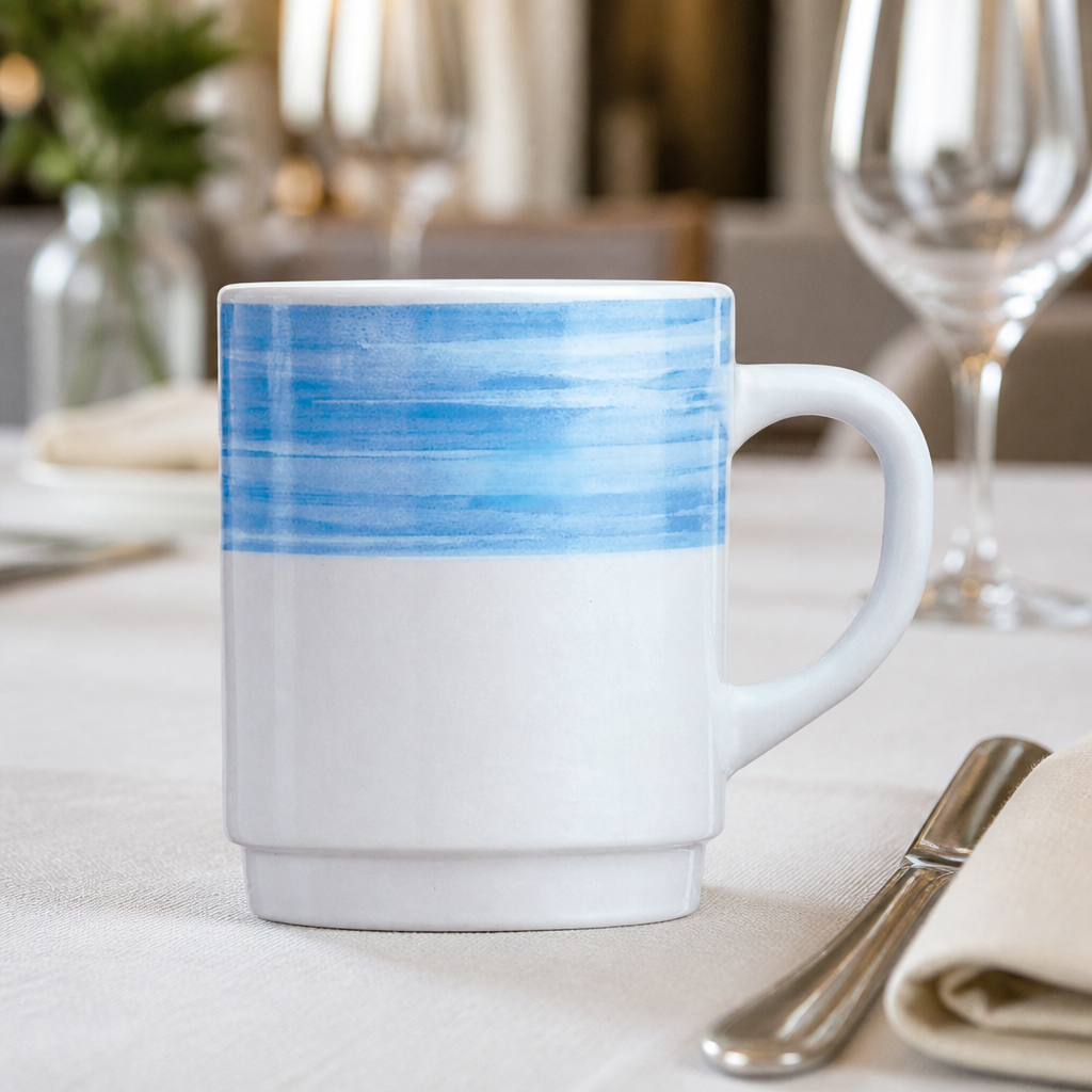 Commercial Brush Mugs 250ml Pack of 36 for Foodservice