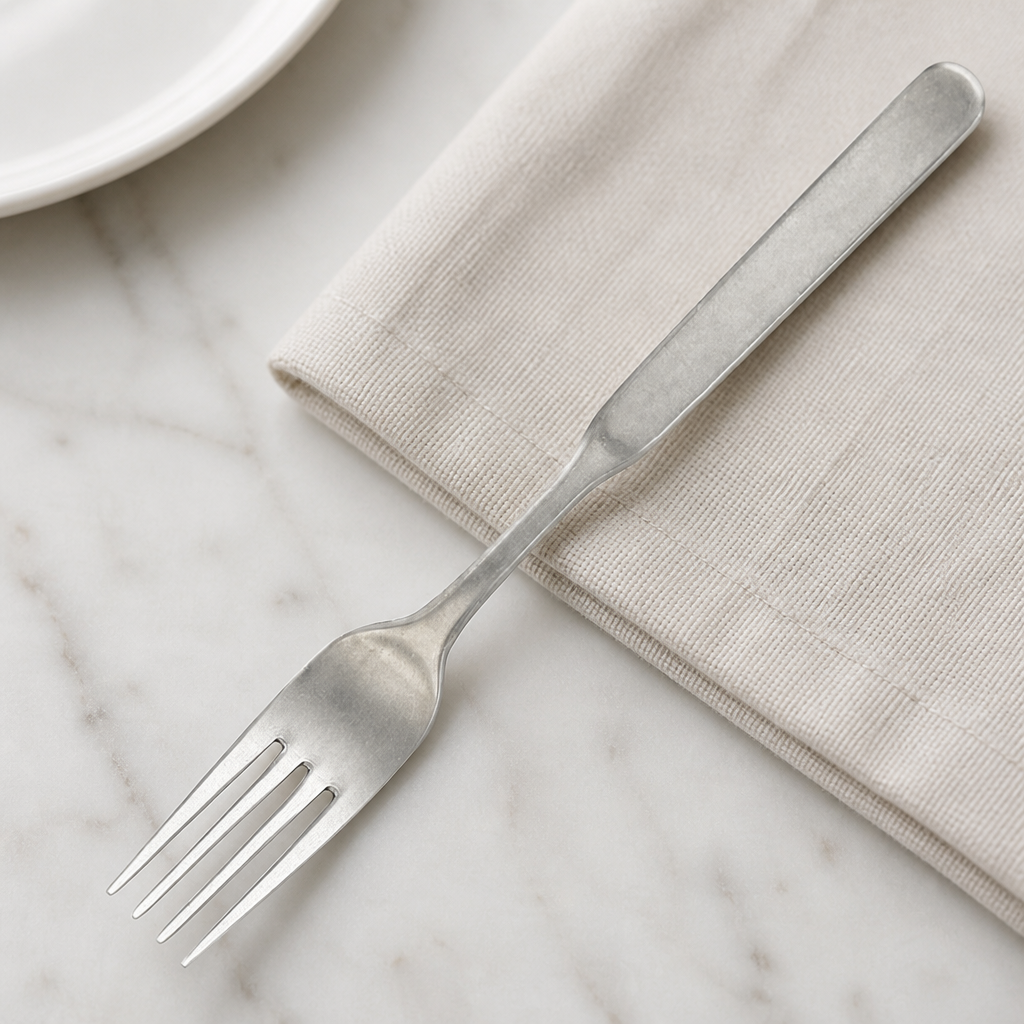 Commercial Stonewashed Table Forks 12 Pack 195mm Stainless Steel