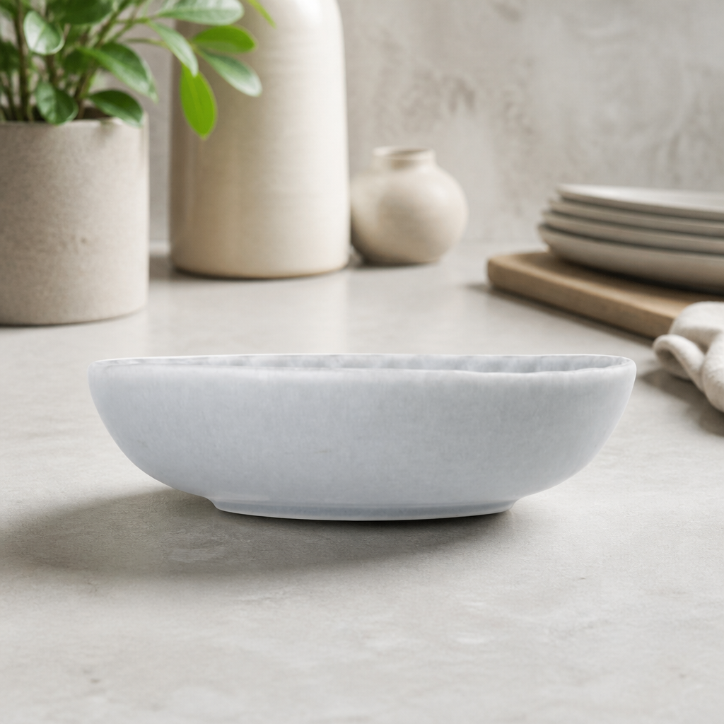 Commercial Coupe Bowls Set 160mm Grey Porcelain 250ml 6 Pack