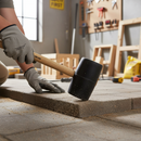 Premium Rubber Mallet with Wooden Shaft - 32oz Weight for Maximum Impact and Durability