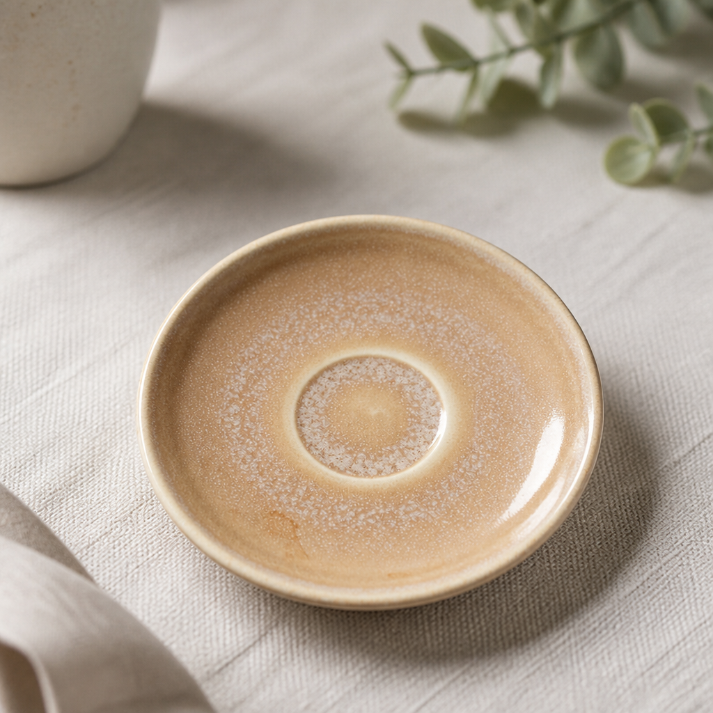 Commercial Sandstone Saucers 125mm - 12 Pack