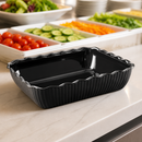 Large Commercial Salad Crock 4.25L Durable SAN Plastic Black
