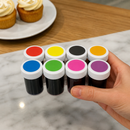 Commercial Cake Decorating Paste Colours Set - 8 Pack