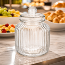 3L Commercial Biscotti Jar with Glass Lid for Food Storage