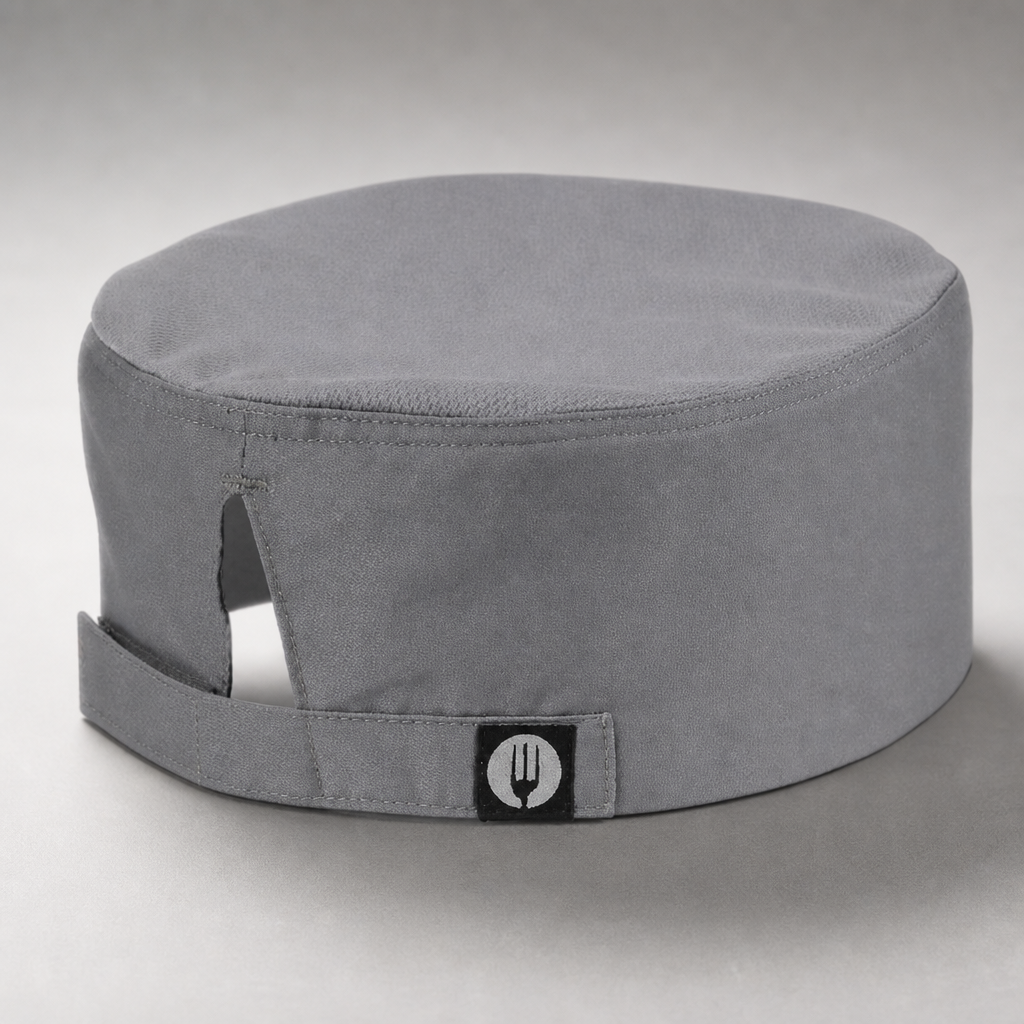Lightweight Grey Cool Vent Beanie for commercial kitchen use
