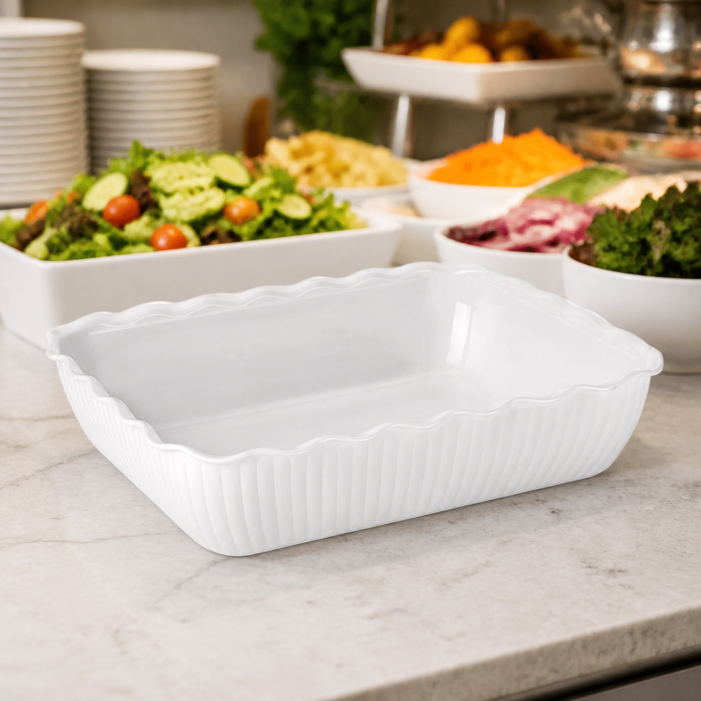 Large Commercial Salad Crock 4.25L made of durable SAN plastic
