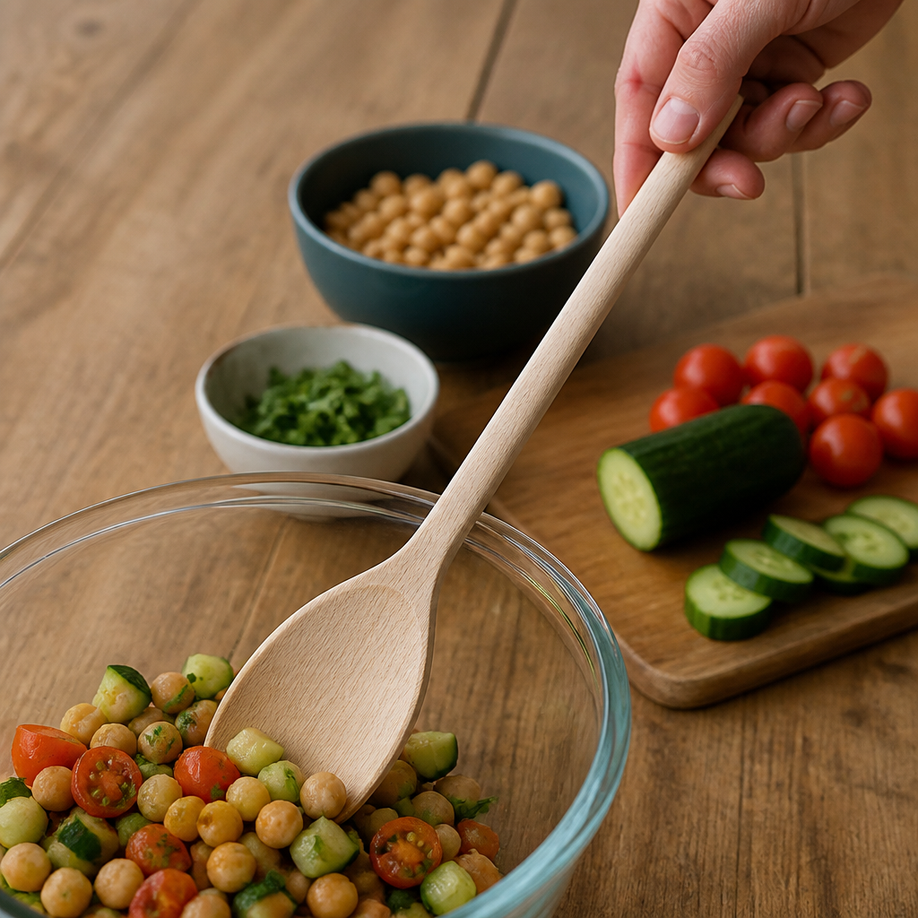 12-Inch Wooden Cooking Spoon for commercial kitchen use