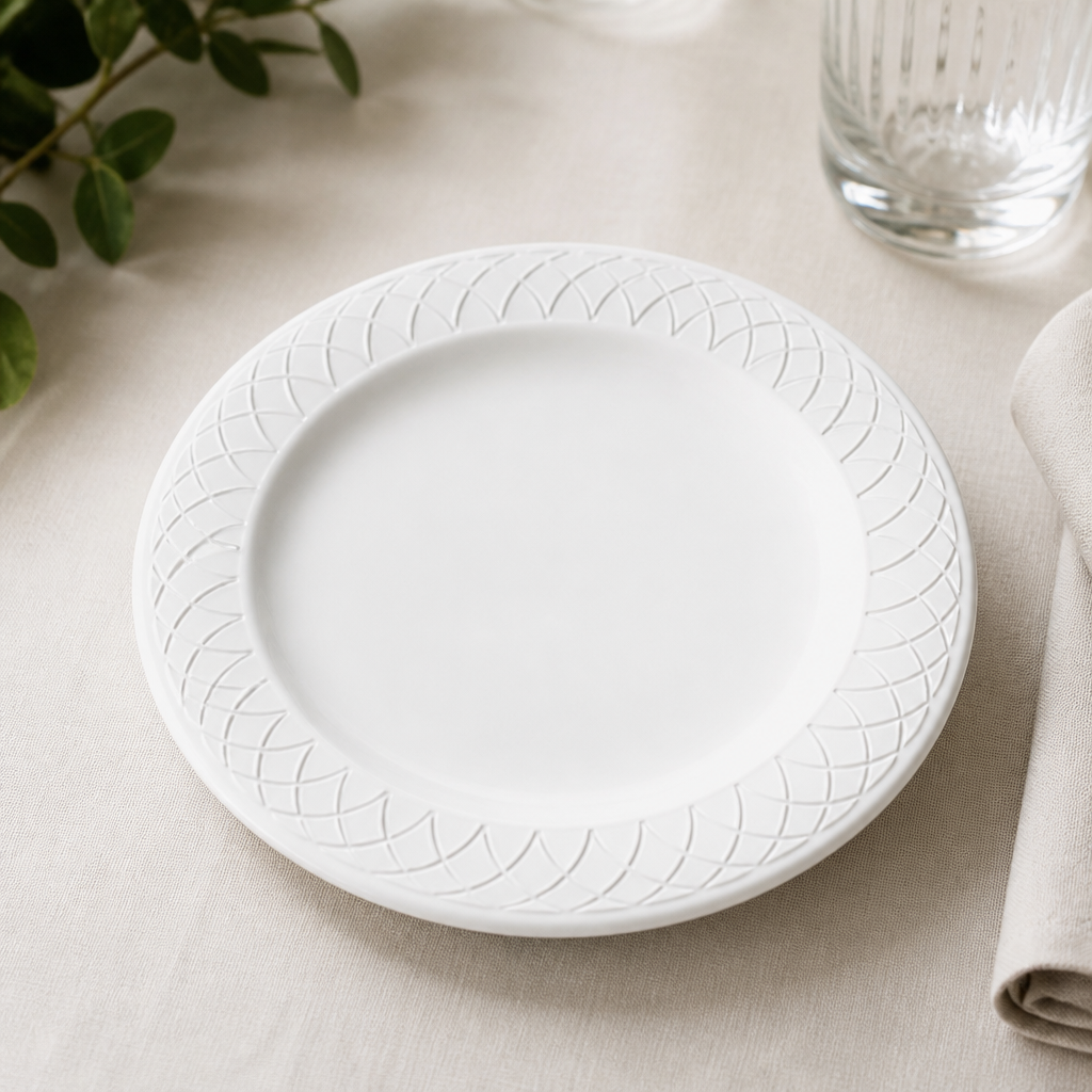 Commercial Plates 254mm Porcelain 12 Pack