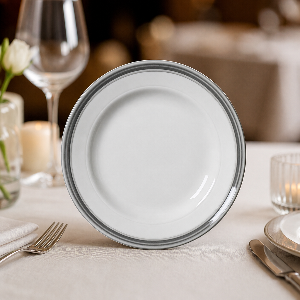 Commercial Truffle Plates 202mm Bead Design 12 Pack