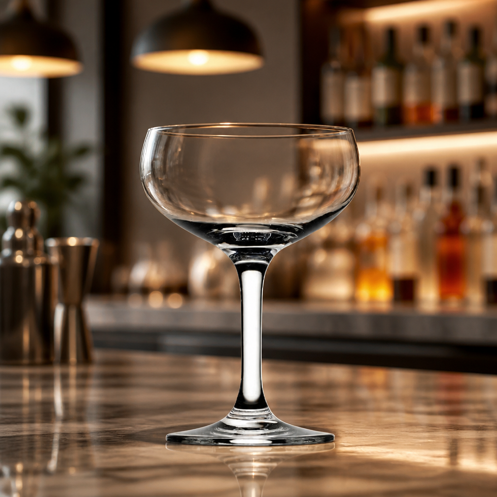 240ml Commercial Coupe Glasses - 6 Pack Lead-Free Crystal