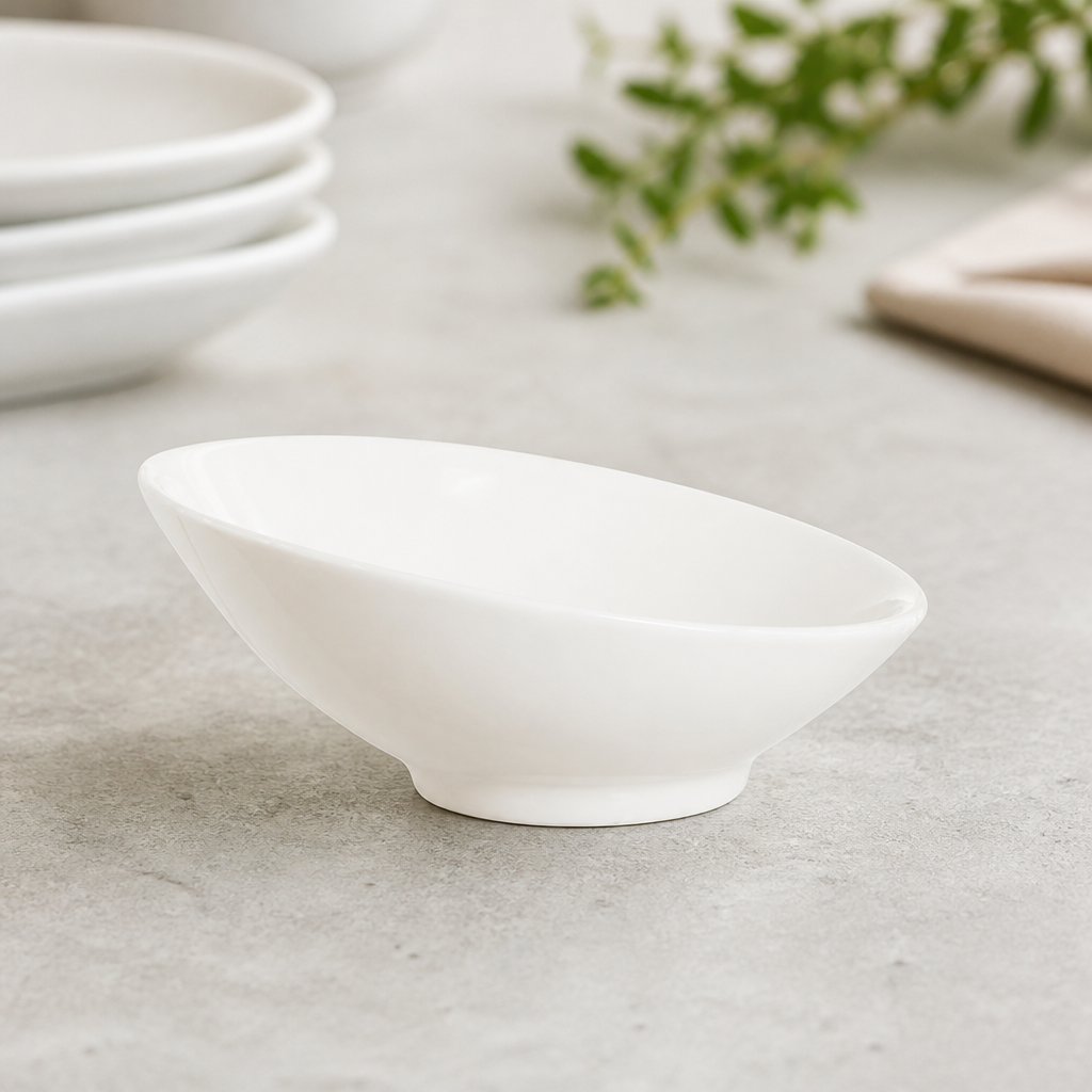 Commercial Appetizer Dishes 95mm 24 Pack Porcelain