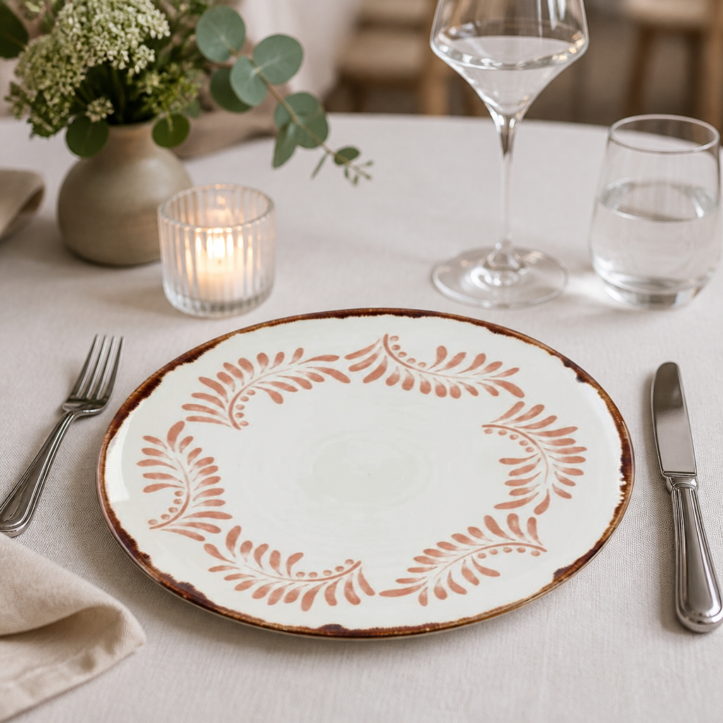 Commercial Terracotta Coupe Plates 295mm - 12 Pack