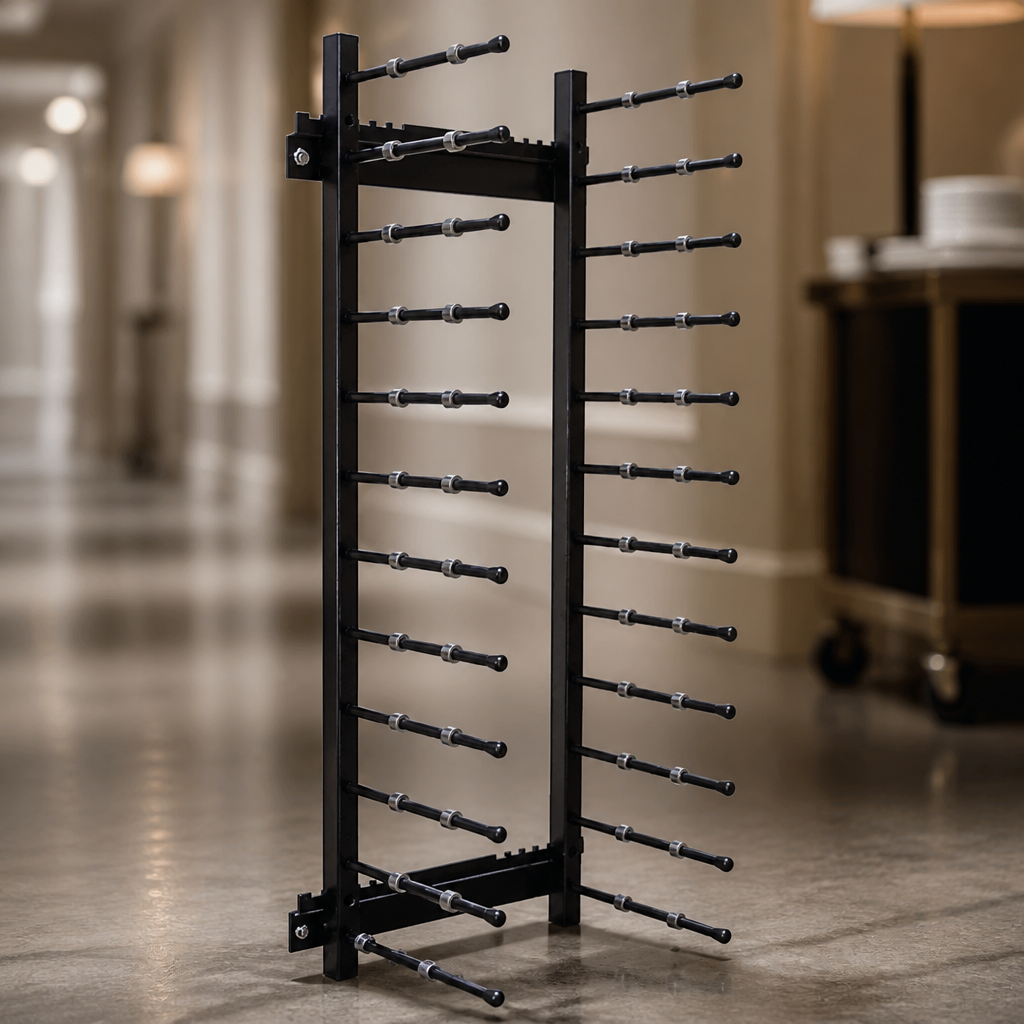 Commercial Plate Rack Trolley for Food Service - 12 Plate Capacity