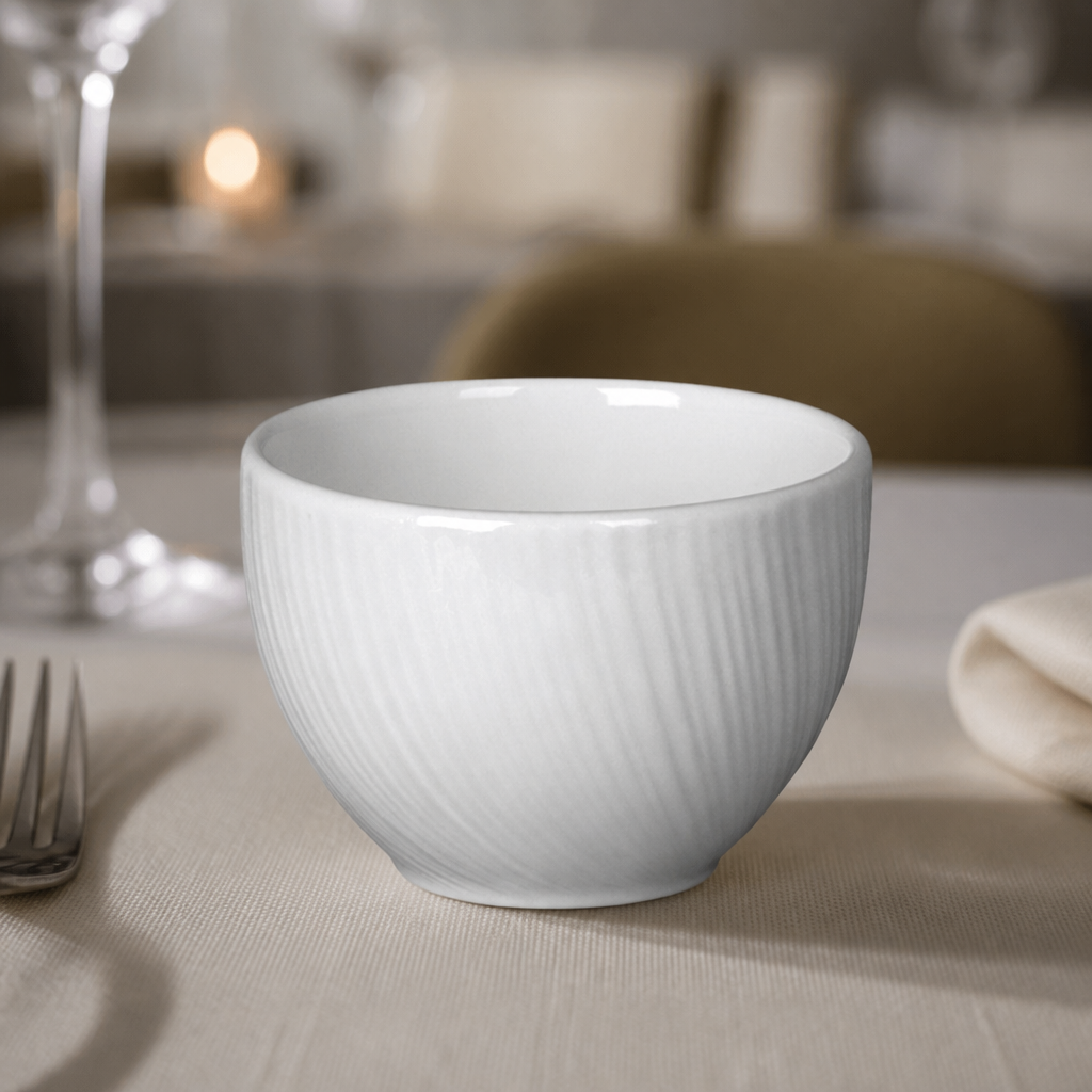 Set of 12 commercial sugar bowls 227ml for catering use