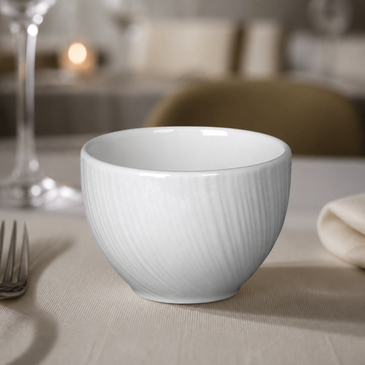 Set of 12 commercial sugar bowls 227ml for catering use