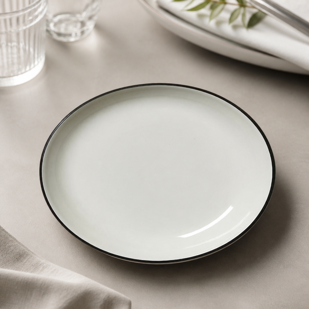 Commercial Coupe Plates 165mm Rimless Design 12 Pack