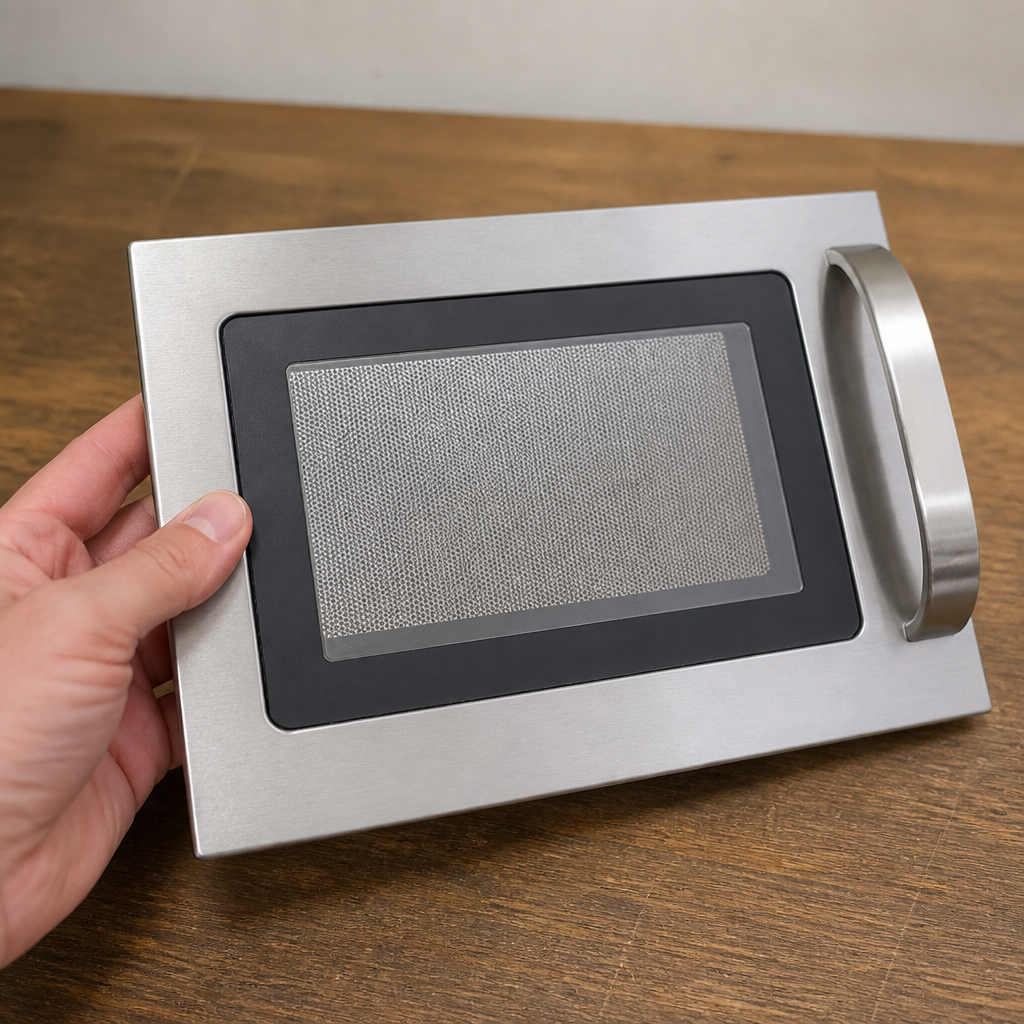Commercial Microwave Door Assembly 335mm High Steel Replacement