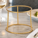 Large Vintage Gold Seafood Tower Stand for Mussel Pots