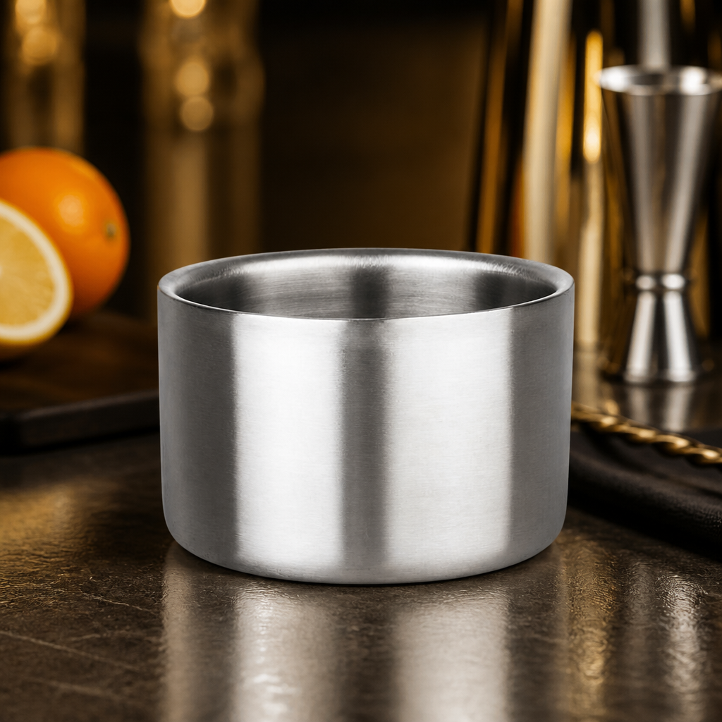 Commercial Double Wall Stainless Steel Wine Coaster 116mm Ø