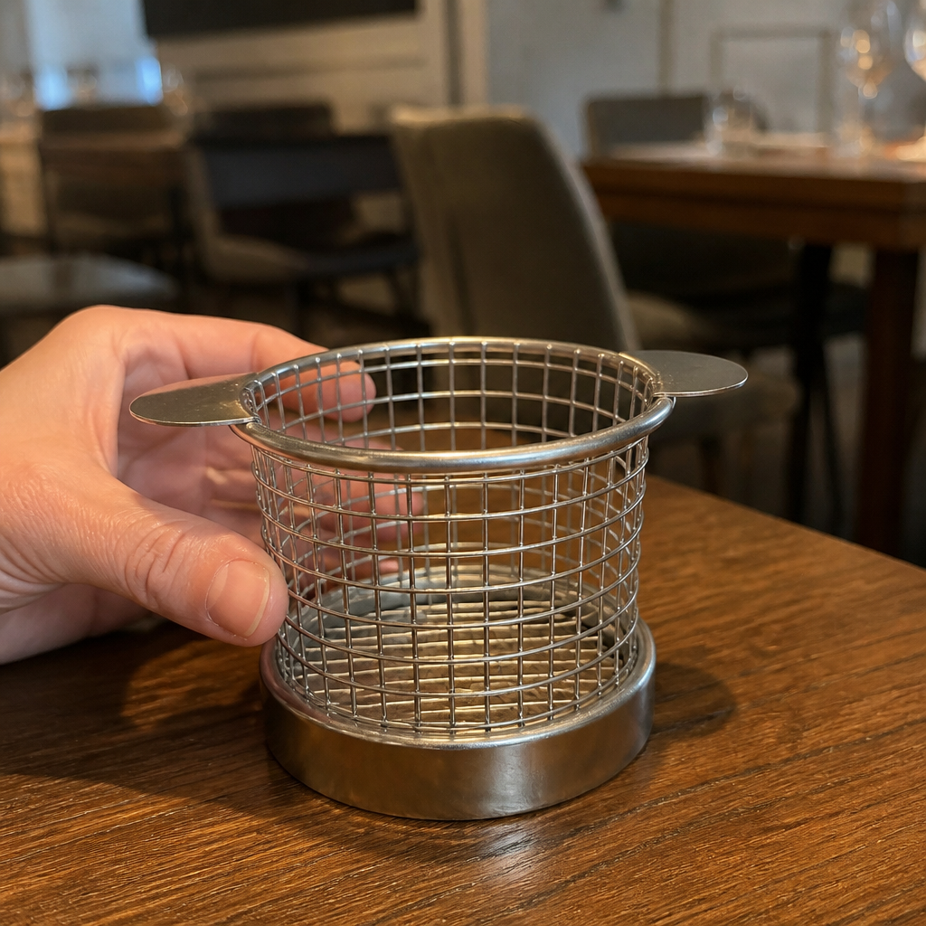 Chip Basket Round with Ears 80mm