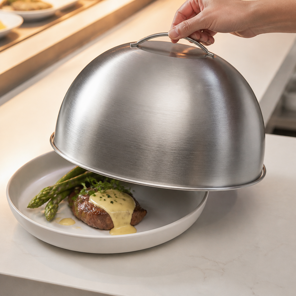 Commercial Stainless Steel Melting Dome 225mm Food Cover