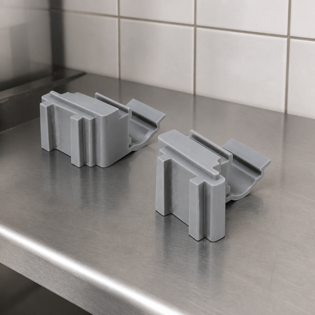 Commercial Modular Shelving Corner Connectors Pair 300 lb Capacity
