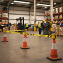 Professional Retractable Barrier Unit with Yellow and Black Tape for Versatile Area Cordon Solutions