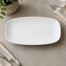 Commercial Oblong Plates 298x152mm Grey 12 Pack Catering Supplies