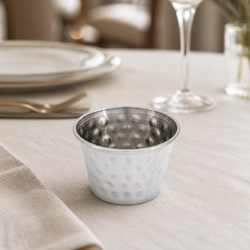 Commercial stainless steel dipping bowls 70ml pack of 12