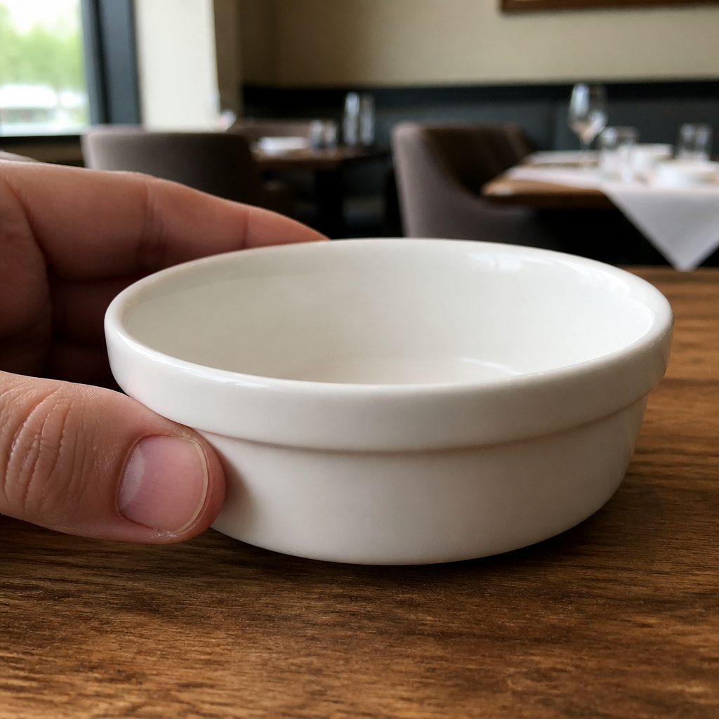 Commercial porcelain round pie bowls 119mm - 6 pack