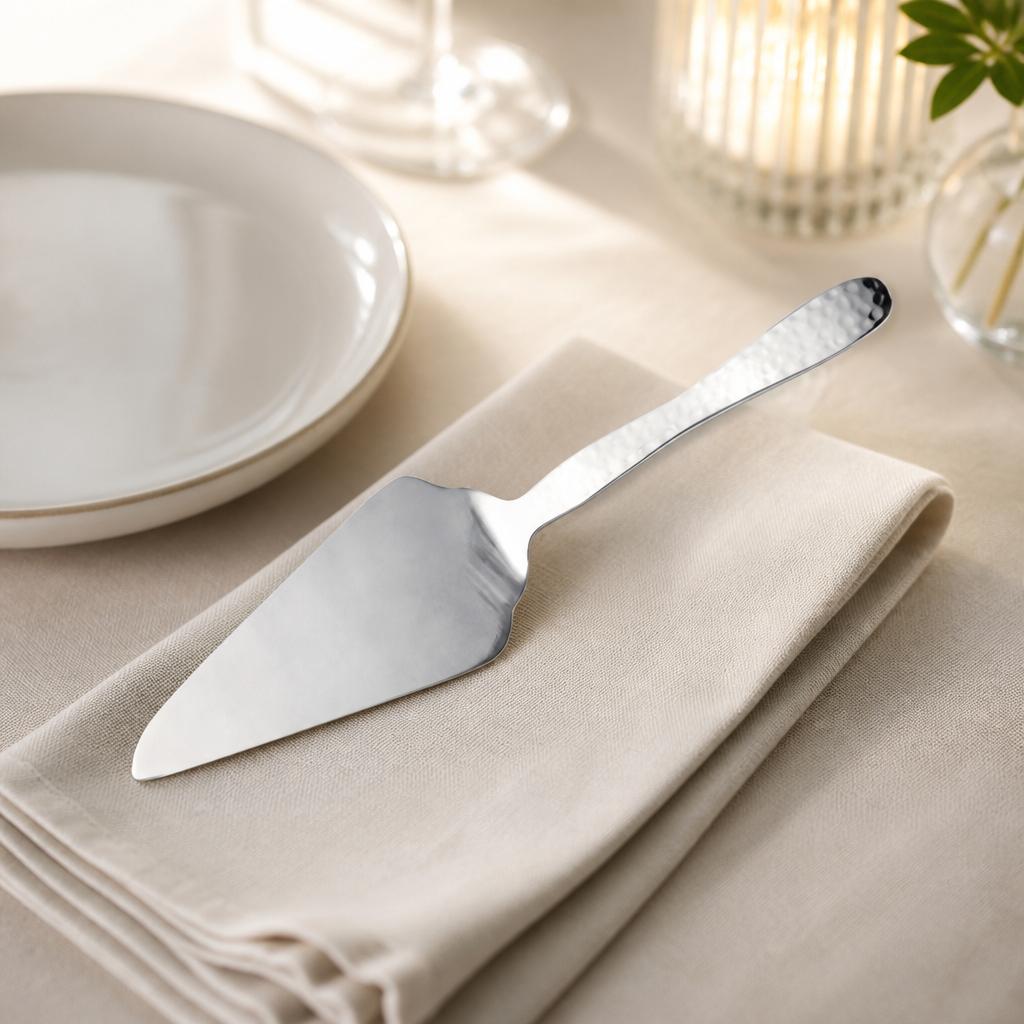 Commercial Hammered Pie Lifter 11 inch stainless steel serving cutlery