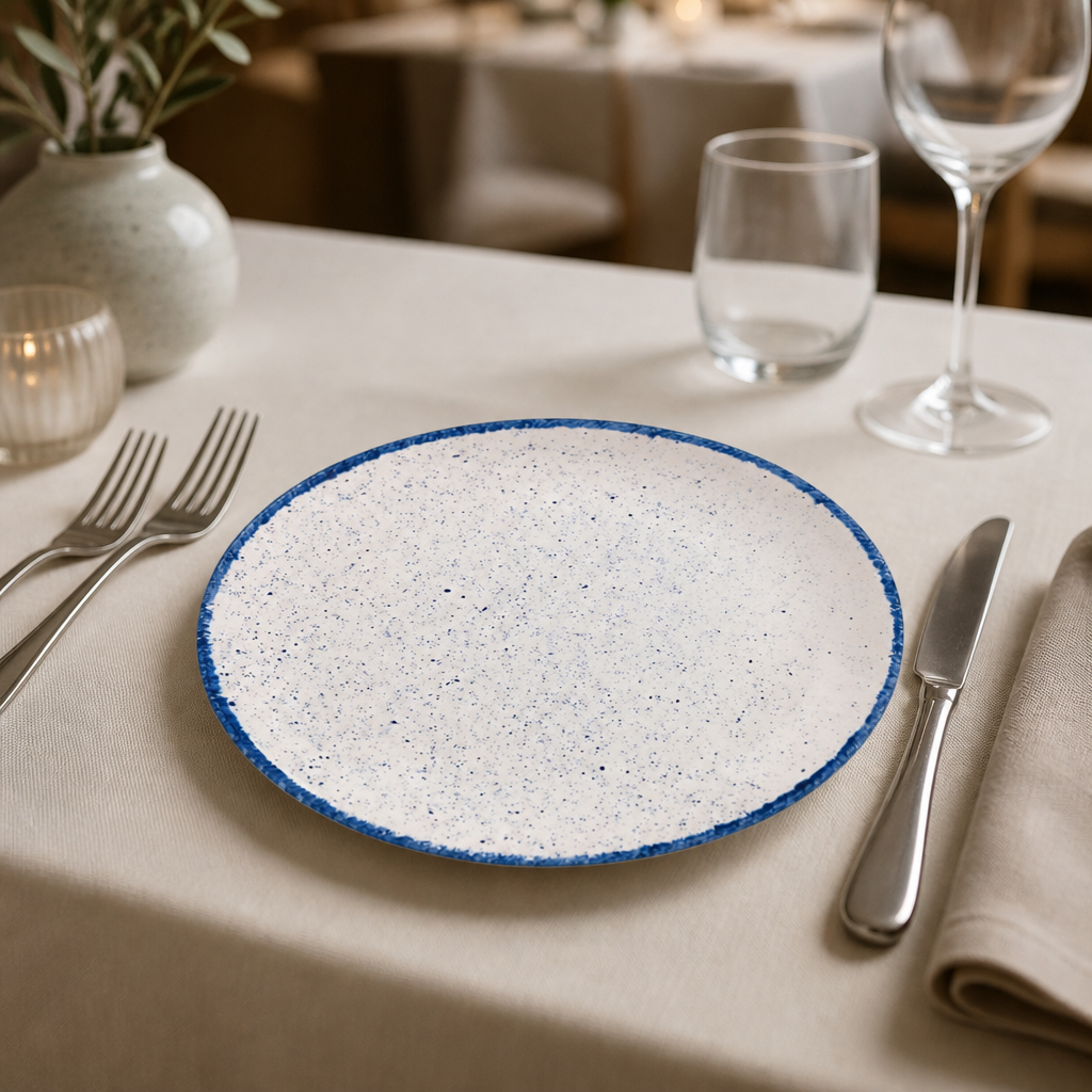 Commercial Coupe Plates Indigo Blue 165mm - 12 Pack