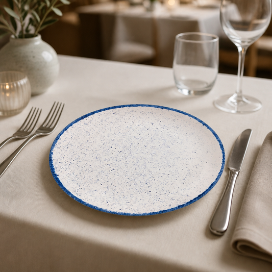 Commercial Coupe Plates Indigo Blue 165mm - 12 Pack