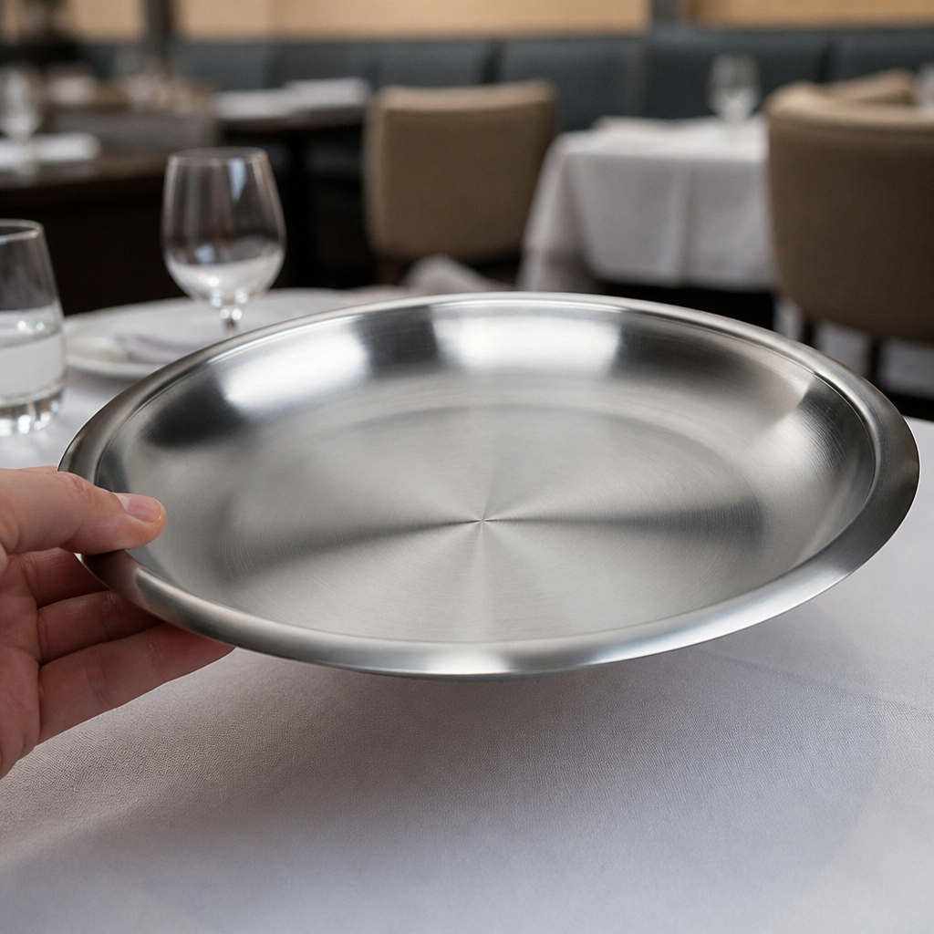 Commercial Stainless Steel Seafood Platter Tray 880g Capacity