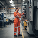 Premium Ladies Coverall with Arc Flash Protection and Flame Resistance, Mandarin Collar, and Comfortable Kneepad Pockets