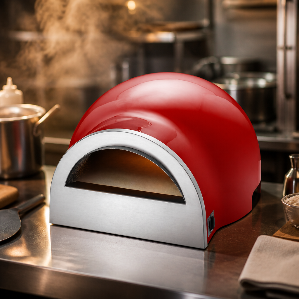 Commercial Dual Fuel Gas Pizza Oven with 320 x 380 Cooking Area