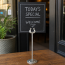 Stainless Steel Table Number Stand 305mm for Restaurants