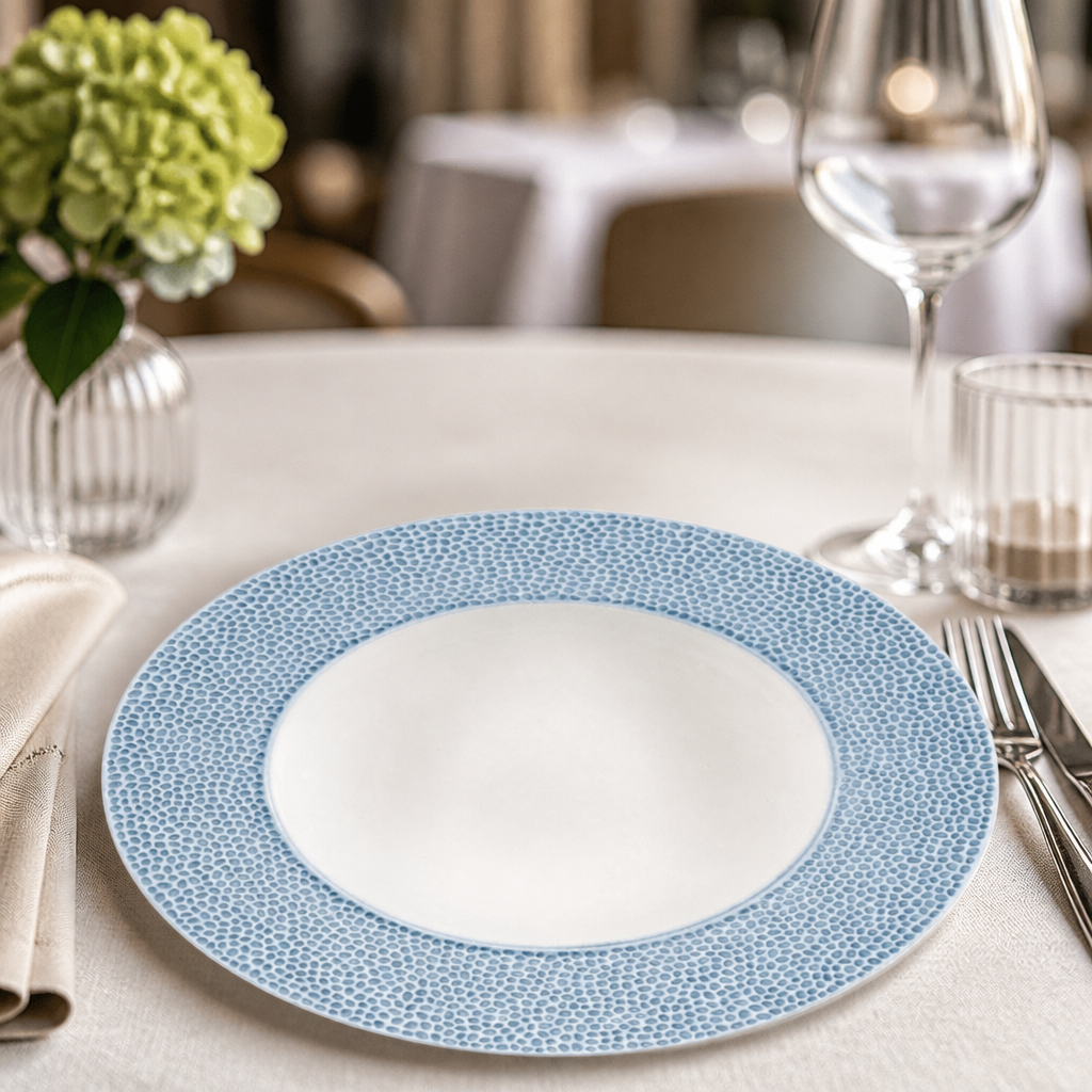 Commercial Wide Rim Bowls Ocean Blue 280mm 12 Pack