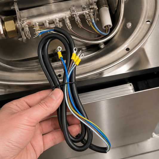 Commercial Boiling Ring Power Cord Replacement 250mm Rubber