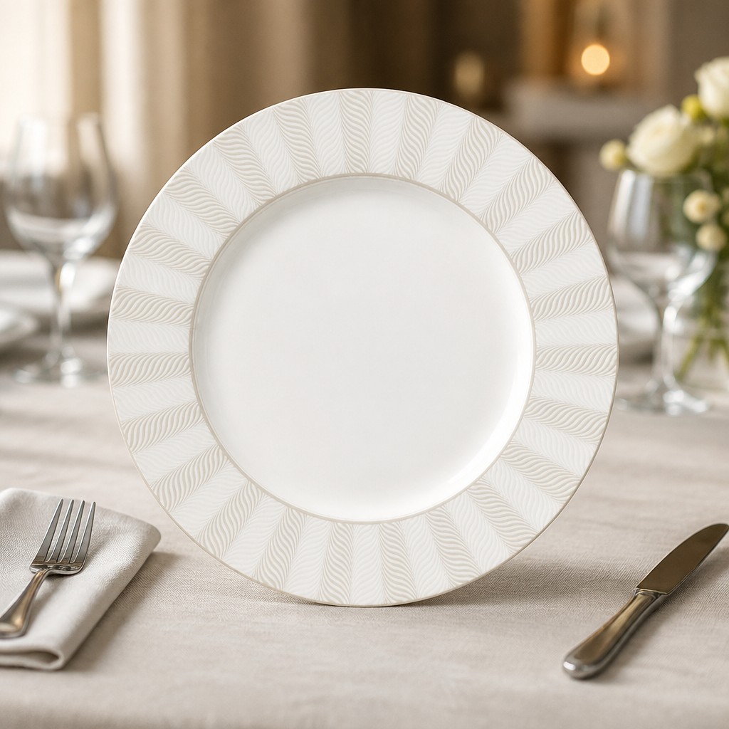 Commercial pizza plates 300mm lead-free glaze 12 pack