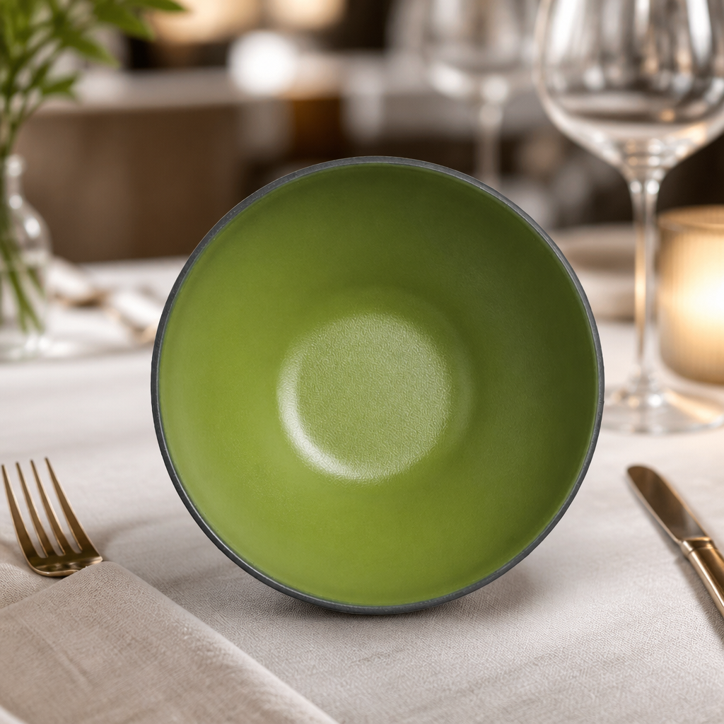 Commercial Melamine Round Bowls 152mm Break-Resistant 24 Pack