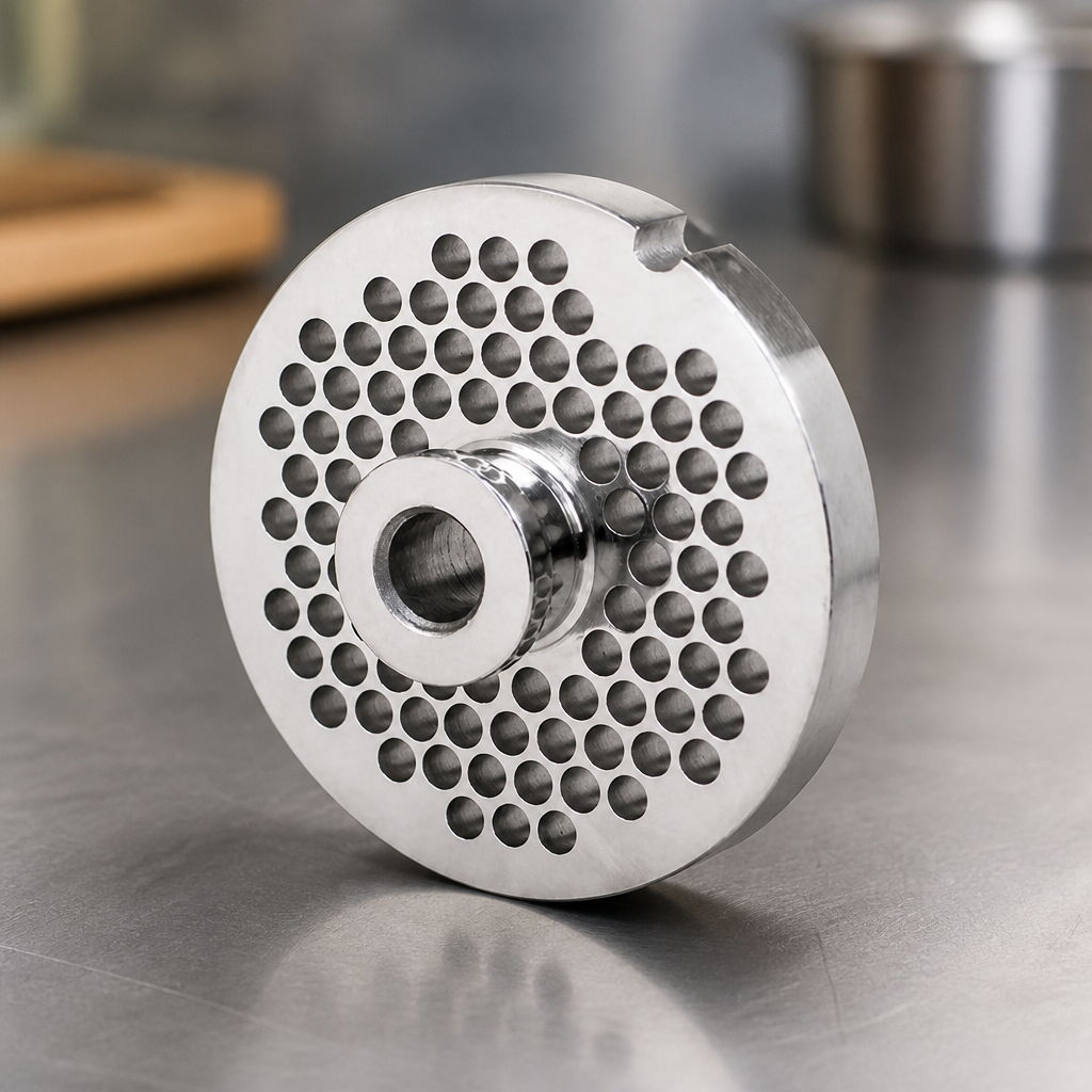 Commercial 6mm Hole Plate for Mincer - Stainless Steel