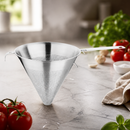 9-Inch Commercial Conical Strainer for Soups and Sauces