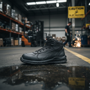Premium Heavy Duty Black Leather Grip Boot S3 SRC CI ESD for Ultimate Safety and Comfort
